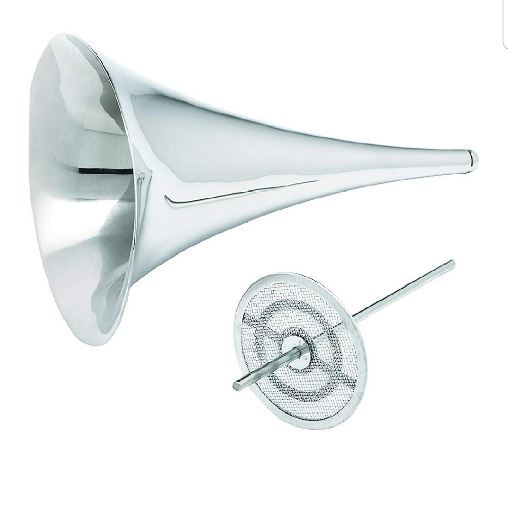 GORHAM Wine funnel with filter.  NIB